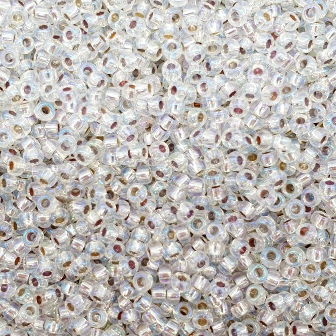  Seed Beads 11/0 - Silver Lined Crystal AB - 10g