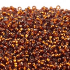 Miyuki Seed Beads 11/0 - Silver Lined Topaz - 10g