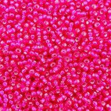 Miyuki Seed Beads 11/0 - Silver Lined Transparent Raspberry - 10g