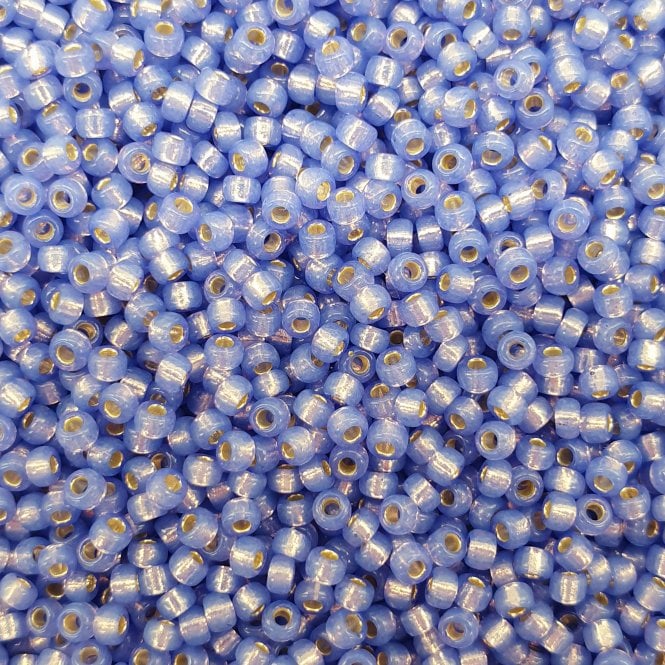  Seed Beads 11/0 - Silver Lined Violet AB - 10g