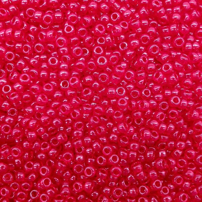  Seed Beads 11/0 - Transparent Ruby - 10g
