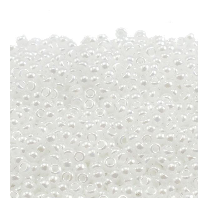  Seed Beads 11/0 - White Ceylon - 10g