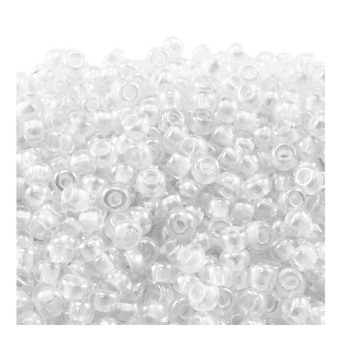  Seed Beads 6/0 - Crystal - 10g
