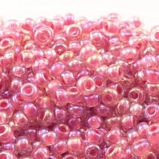 Miyuki Seed Beads 6/0 - Hot Pink Lined Crystal AB - 10g