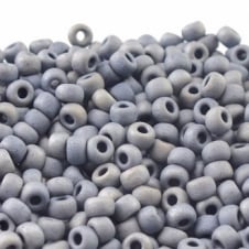 Miyuki Seed Beads 6/0 - Matte Metallic Silver Grey - 10g