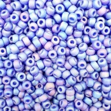 Miyuki Seed Beads 6/0 - Matte Transparent Cobalt AB - 10g