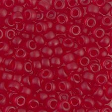 Miyuki Seed Beads 6/0 - Matte Transparent Red - 10g