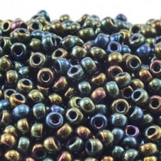 Miyuki Seed Beads 6/0 - Metallic Olive Iris - 10g