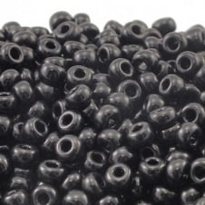 Miyuki Seed Beads 6/0 - Opaque Black - 10g