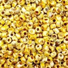 Miyuki Seed Beads 6/0 - Picasso Canary Yellow Matte - 10g