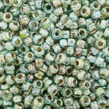 Miyuki Seed Beads 6/0 - Picasso Olivine Transparent - 10g