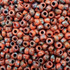 Miyuki Seed Beads 6/0 - Picasso Red Garnet Matte - 10g