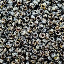 Miyuki Seed Beads 6/0 - Picasso Smoky Black Matte - 10g