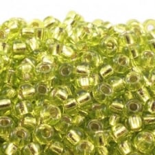 Miyuki Seed Beads 6/0 - Silver Lined Chartreuse - 10g
