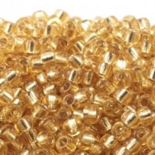 Miyuki Seed Beads 6/0 - Silver Lined Gold - 10g