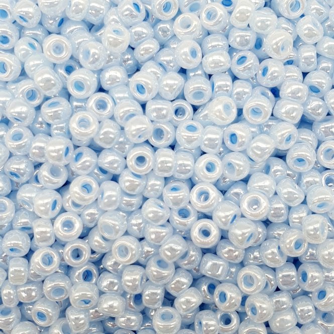  Seed Beads 6/0 - Sky Blue Ceylon - 10g