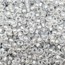 Miyuki Seed Beads 6/0 - Sparkling Pewter Lined Crystal - 10g