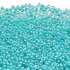 Miyuki Seed Beads 8/0 - Aqua Green Ceylon - 10g