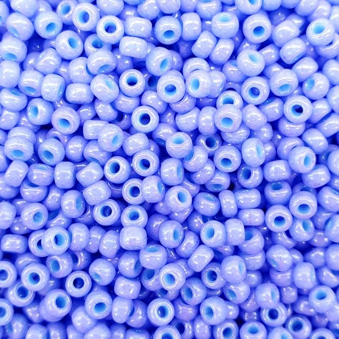  Seed Beads 8/0 - Dyed Opaque Bright Purple - 10g