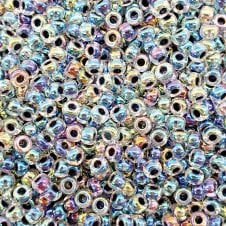Miyuki Seed Beads 8/0 - Noir Lined Crystal AB - 10g