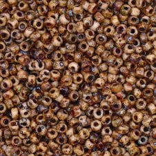Miyuki Seed Beads 8/0 - Picasso Brown Tan Matte - 10g
