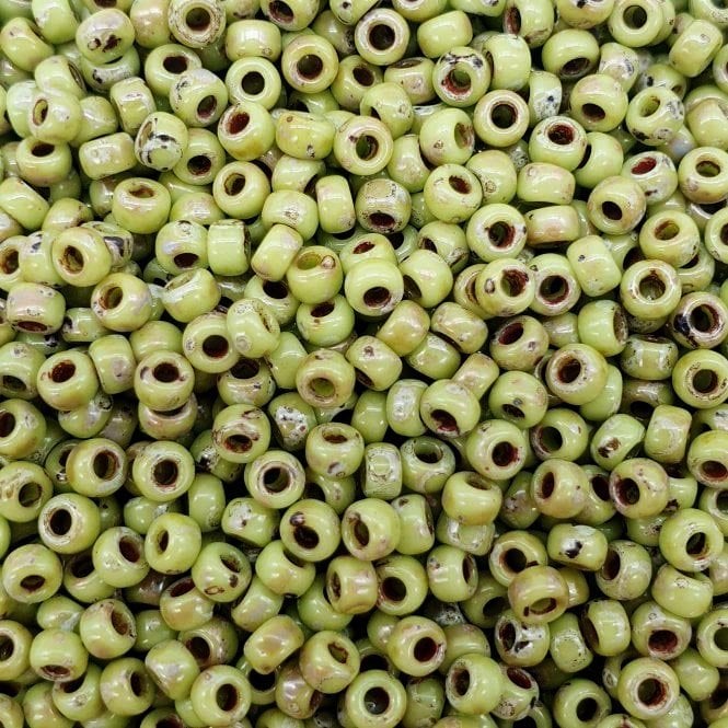  Seed Beads 8/0 - Picasso Chartreuse Matte - 10g