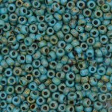 Miyuki Seed Beads 8/0 - Picasso Seafoam Green Matte - 10g