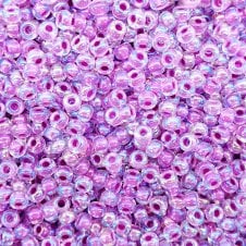 Miyuki Seed Beads 8/0 - Raspberry Lined Crystal AB - 10g