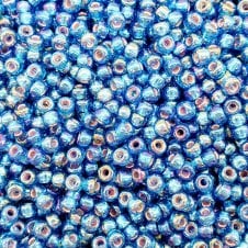 Miyuki Seed Beads 8/0 - Silver Lined Capri Blue AB - 10g