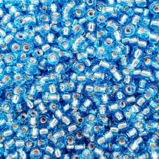 Miyuki Seed Beads 8/0 - Silver Lined Dark Aqua - 10g