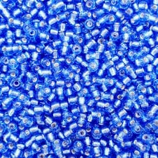 Miyuki Seed Beads 8/0 - Silver Lined Dark Cornflower Blue - 10g
