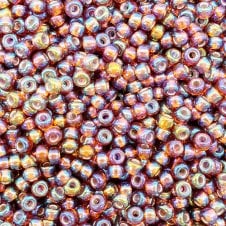 Miyuki Seed Beads 8/0 - Silver Lined Dark Topaz AB - 10g