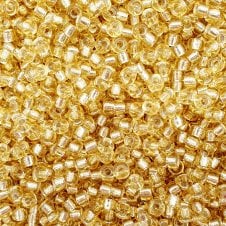 Miyuki Seed Beads 8/0 - Silver Lined Light Gold - 10g