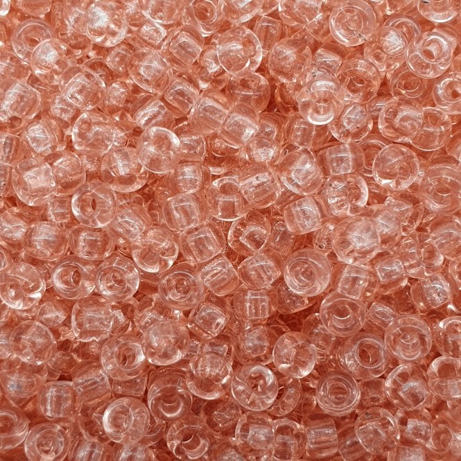  Seed Beads 8/0 - Transparent Light Tea Rose - 10g