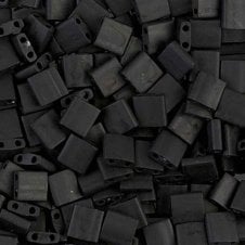 Miyuki Tila Beads - Matte Black - 5g