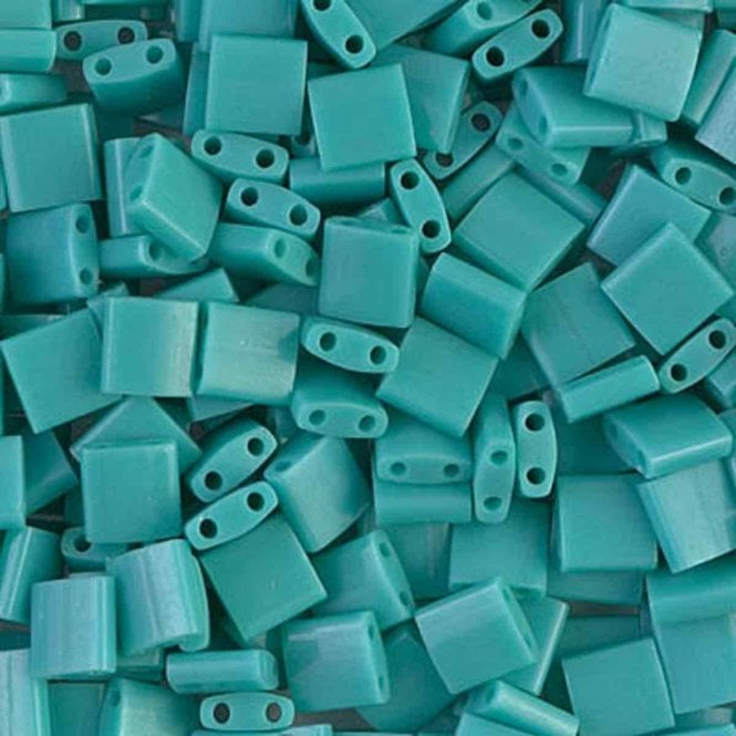  Tila Beads - Opaque Turquoise Green - 5g