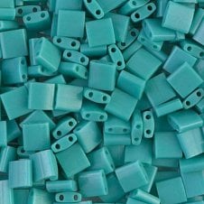 Miyuki Tila Beads - Opaque Turquoise Green - 5g