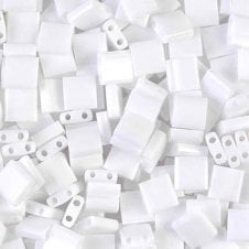 Miyuki Tila Beads - Opaque White - 5g