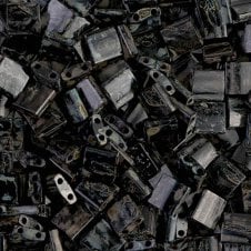 Miyuki Tila Beads - Picasso Smoky Black Matte - 5g