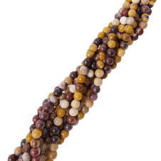 Mookaite Round Semi Precious Stones 4mm - 39cm String
