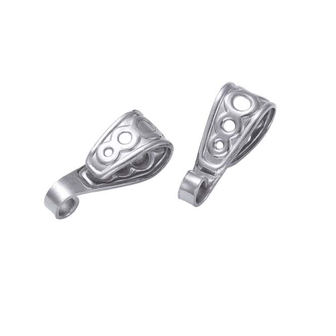 Pendant Bail & Loop 15x6mm - 304 Stainless Steel - 10pcs
