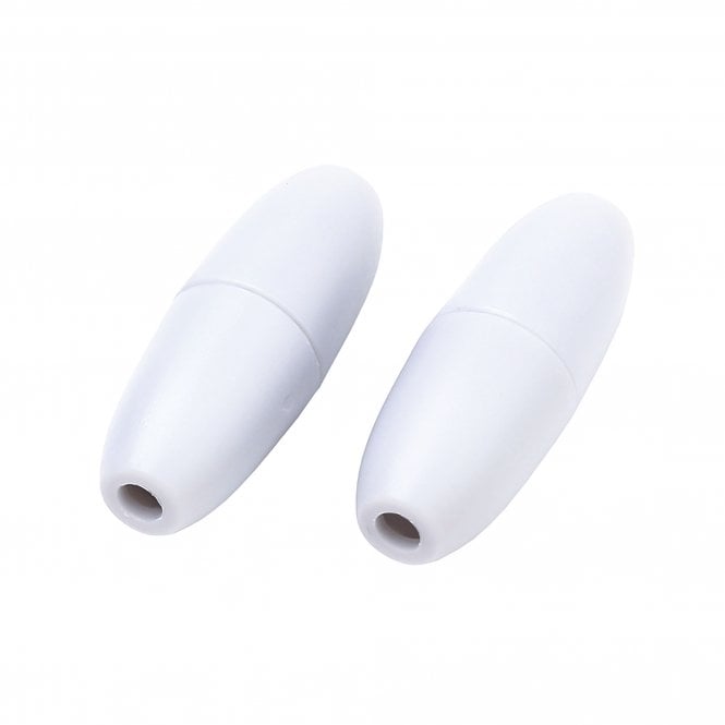 Plastic Breakaway Clasps 24x9mm - White - 5pcs