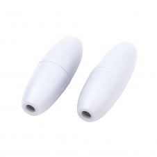 Plastic Breakaway Clasps 24x9mm - White - 5pcs
