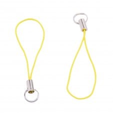 Polyester Cord Phone Straps 56mm - Yellow - 10pcs