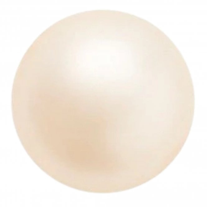  Crystal Pearls Round 6mm - Creamrose - 10pcs