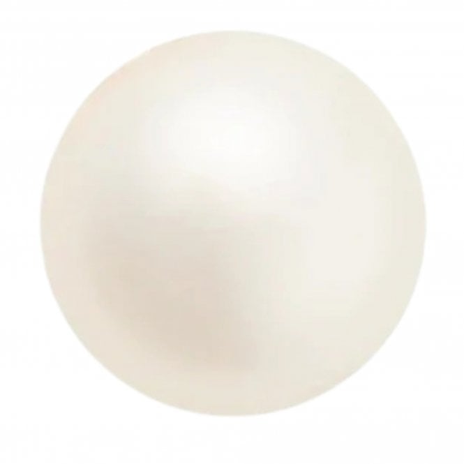  Crystal Pearls Round 6mm - Light Creamrose - 10pcs
