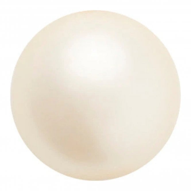  Crystal Pearls Round 8mm - Cream - 5pcs