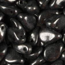 Preciosa Glass Pip Beads 5x7mm - Gunmetal - 5g (35 beads aprx)