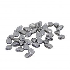 Preciosa Glass Pip Beads 5x7mm - Jet Labrador Full - 5g (35 beads aprx)