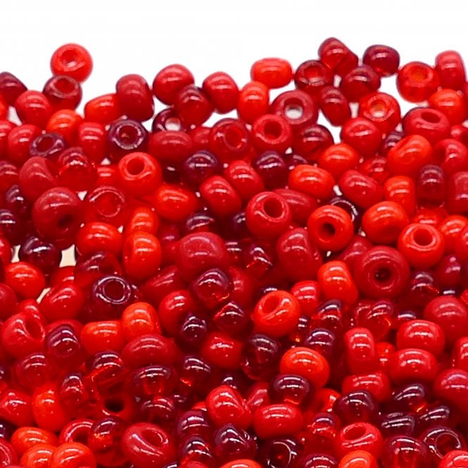  Large Seed Beads - Red Mix - 20g